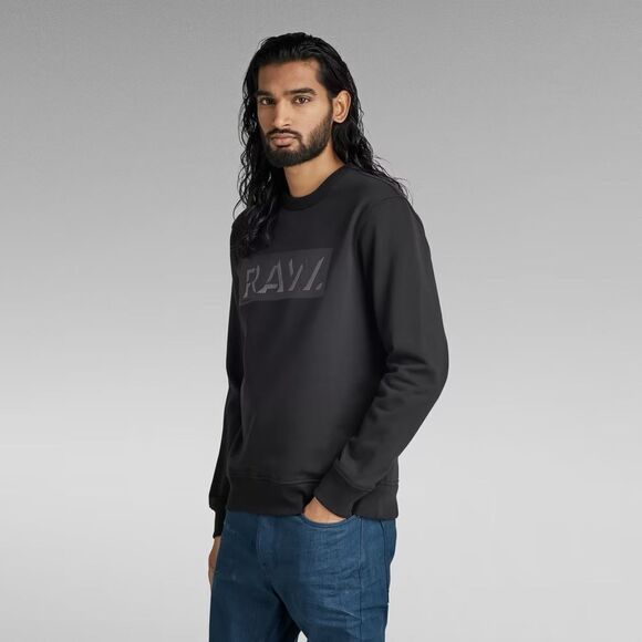 G-Star‎ Raw Dot Box Graphic Sweatshirt Black L NWT IN PACKAGE - Picture 1 of 8